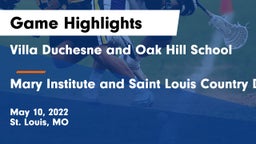 Villa Duchesne and Oak Hill School vs Mary Institute and Saint Louis Country Day School Game Highlights - May 10, 2022