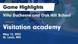 Villa Duchesne and Oak Hill School vs Visitation academy Game Highlights - May 12, 2022