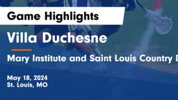 Villa Duchesne  vs Mary Institute and Saint Louis Country Day School Game Highlights - May 18, 2024