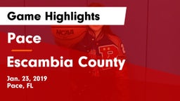 Pace  vs Escambia County  Game Highlights - Jan. 23, 2019