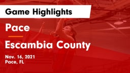 Pace  vs Escambia County  Game Highlights - Nov. 16, 2021