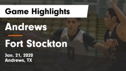 Andrews  vs Fort Stockton  Game Highlights - Jan. 21, 2020