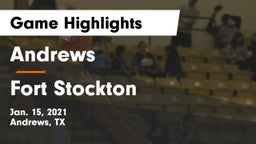Andrews  vs Fort Stockton  Game Highlights - Jan. 15, 2021