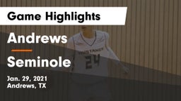 Andrews  vs Seminole  Game Highlights - Jan. 29, 2021