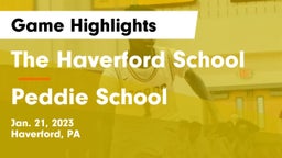 The Haverford School vs Peddie School Game Highlights - Jan. 21, 2023