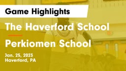 The Haverford School vs Perkiomen School Game Highlights - Jan. 25, 2023