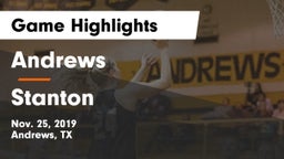 Andrews  vs Stanton  Game Highlights - Nov. 25, 2019