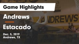 Andrews  vs Estacado  Game Highlights - Dec. 5, 2019