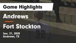 Andrews  vs Fort Stockton  Game Highlights - Jan. 21, 2020