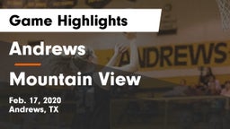 Andrews  vs Mountain View  Game Highlights - Feb. 17, 2020