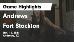 Andrews  vs Fort Stockton  Game Highlights - Jan. 16, 2021
