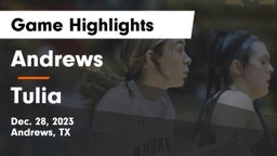 Andrews  vs Tulia  Game Highlights - Dec. 28, 2023