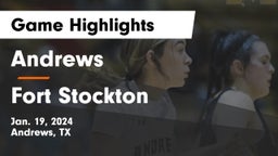 Andrews  vs Fort Stockton  Game Highlights - Jan. 19, 2024