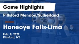 Pittsford Mendon/Sutherland vs Honeoye Falls-Lima  Game Highlights - Feb. 8, 2022