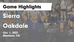 Sierra  vs Oakdale  Game Highlights - Oct. 1, 2022