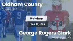 Matchup: Oldham County High vs. George Rogers Clark  2020