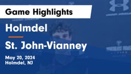 Holmdel  vs St. John-Vianney  Game Highlights - May 20, 2024