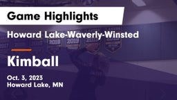 Howard Lake-Waverly-Winsted  vs Kimball  Game Highlights - Oct. 3, 2023