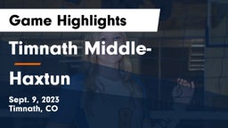 Timnath Middle- vs Haxtun  Game Highlights - Sept. 9, 2023