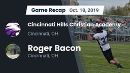 Recap: Cincinnati Hills Christian Academy vs. Roger Bacon  2019