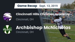 Recap: Cincinnati Hills Christian Academy vs. Archbishop McNicholas  2019