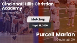 Matchup: Cincinnati Hills Chr vs. Purcell Marian  2020