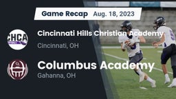 Recap: Cincinnati Hills Christian Academy vs. Columbus Academy  2023