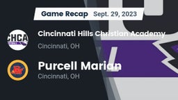 Recap: Cincinnati Hills Christian Academy vs. Purcell Marian  2023