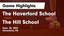 The Haverford School vs The Hill School Game Highlights - Sept. 28, 2022