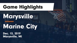 Marysville  vs Marine City  Game Highlights - Dec. 13, 2019