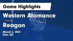 Western Alamance  vs Reagan  Game Highlights - March 6, 2023