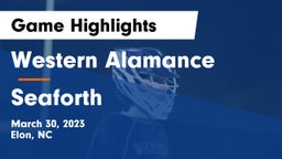 Western Alamance  vs Seaforth  Game Highlights - March 30, 2023