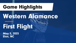 Western Alamance  vs First Flight  Game Highlights - May 5, 2023