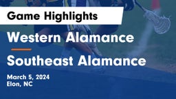 Western Alamance  vs Southeast Alamance  Game Highlights - March 5, 2024
