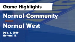 Normal Community  vs Normal West  Game Highlights - Dec. 2, 2019