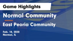 Normal Community  vs East Peoria Community  Game Highlights - Feb. 18, 2020
