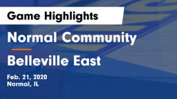 Normal Community  vs Belleville East  Game Highlights - Feb. 21, 2020