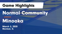 Normal Community  vs Minooka  Game Highlights - March 3, 2020