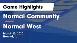 Normal Community  vs Normal West  Game Highlights - March 10, 2020