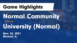 Normal Community  vs University (Normal)  Game Highlights - Nov. 26, 2021