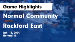 Normal Community  vs Rockford East  Game Highlights - Jan. 13, 2024