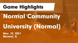 Normal Community  vs University (Normal)  Game Highlights - Nov. 19, 2021