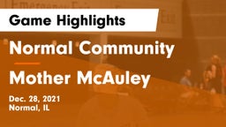 Normal Community  vs Mother McAuley  Game Highlights - Dec. 28, 2021