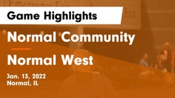 Normal Community  vs Normal West  Game Highlights - Jan. 13, 2022
