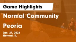 Normal Community  vs Peoria  Game Highlights - Jan. 27, 2022