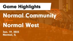 Normal Community  vs Normal West  Game Highlights - Jan. 19, 2023