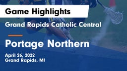 Grand Rapids Catholic Central  vs Portage Northern  Game Highlights - April 26, 2022