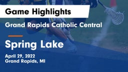 Grand Rapids Catholic Central  vs Spring Lake  Game Highlights - April 29, 2022