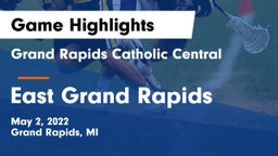 Grand Rapids Catholic Central  vs East Grand Rapids  Game Highlights - May 2, 2022
