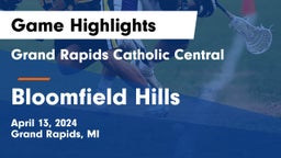 Grand Rapids Catholic Central  vs Bloomfield Hills  Game Highlights - April 13, 2024
